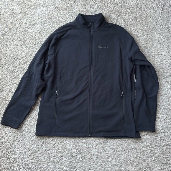 NWT Men's MARMOT Rocklin Black Full-Zip Jacket Size XXL - Picture 2 of 13